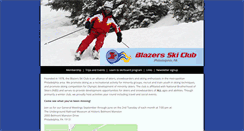Desktop Screenshot of blazersskiclub.org